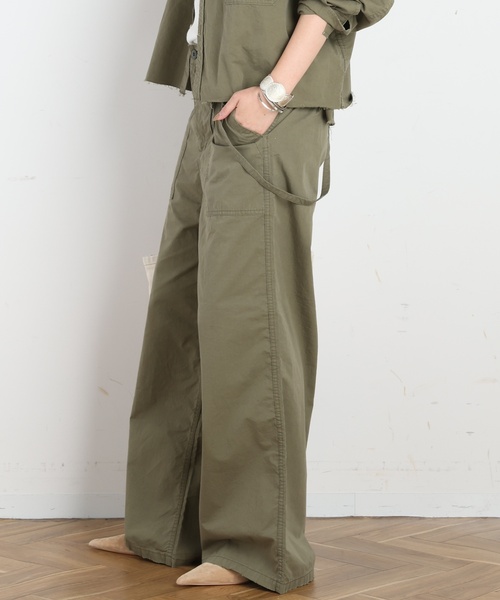 Attick by Johnbull（アティックバイジョンブル）の「【Attick by Johnbull】別注ミリタリーパンツ（カーゴパンツ・レディース・カーキ・38/36/34）」の3枚目の写真
