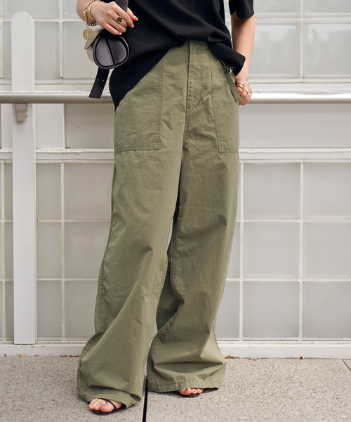 Attick by Johnbull（アティックバイジョンブル）の「【Attick by Johnbull】別注ミリタリーパンツ（カーゴパンツ・レディース・カーキ・38/36/34）」の12枚目の写真