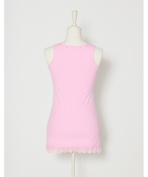 AVENCHUMU(アバンチュウム)の「Swirl heart illusutration tanktop mini onepiece(ワンピース・レディース・ブラック/ピンク/ブラック×ピンク・FREE)」の11枚目の写真