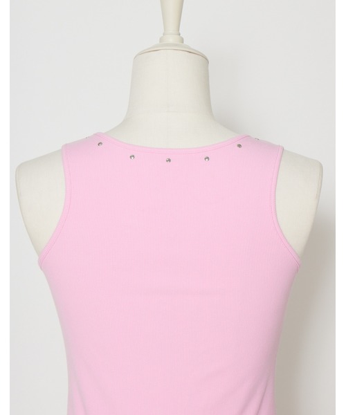AVENCHUMU(アバンチュウム)の「Swirl heart illusutration tanktop mini onepiece(ワンピース・レディース・ブラック/ピンク/ブラック×ピンク・FREE)」の16枚目の写真