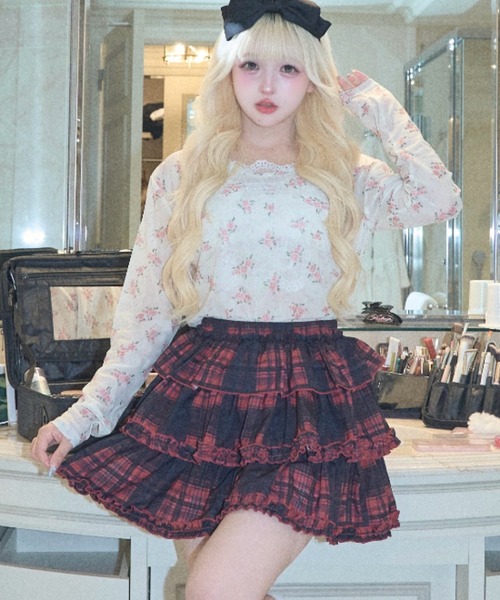 BLACK TULLE RAFFLE SKIRT（スカート）｜Ameri（アメリ）の