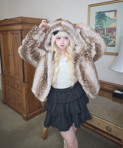 Lovilyn(ラヴィリン)の「パニエ風ティアードスカート(スカート・レディース・レッド/ブラック・MEDIUM/SMALL)」の10枚目の写真