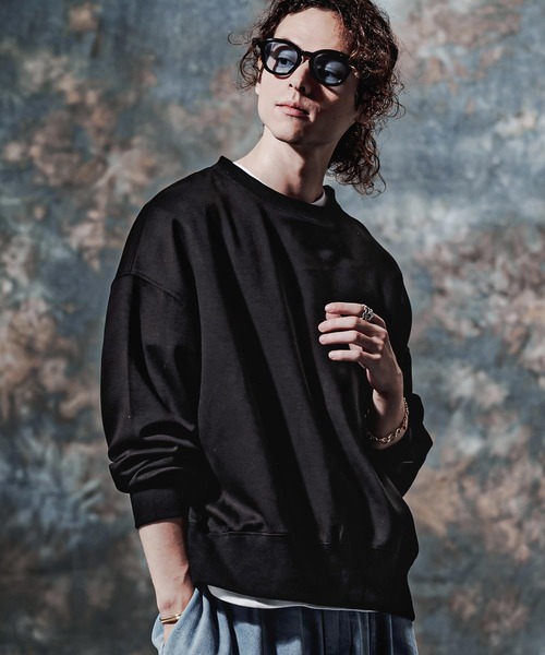 Jih Nunc(ジーヌンク)の「msw1908-TRポンチ刺繍ロゴプルオーバー(JIH-R1231)(スウェット・メンズ・ブラック/ネイビー/グレイッシュベージュ・M/L/S)」の6枚目の写真