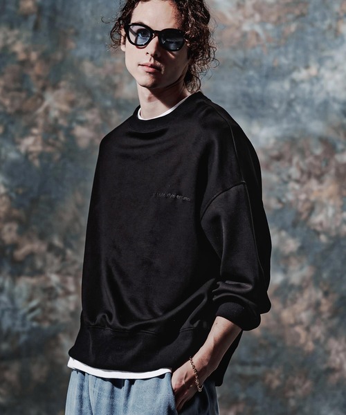 Jih Nunc(ジーヌンク)の「msw1908-TRポンチ刺繍ロゴプルオーバー(JIH-R1231)(スウェット・メンズ・ブラック/ネイビー/グレイッシュベージュ・M/L/S)」の7枚目の写真