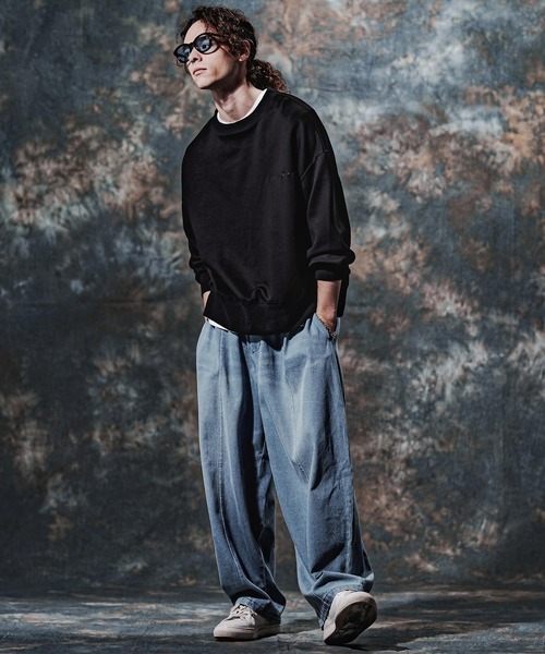Jih Nunc(ジーヌンク)の「msw1908-TRポンチ刺繍ロゴプルオーバー(JIH-R1231)(スウェット・メンズ・ブラック/ネイビー/グレイッシュベージュ・M/L/S)」の8枚目の写真