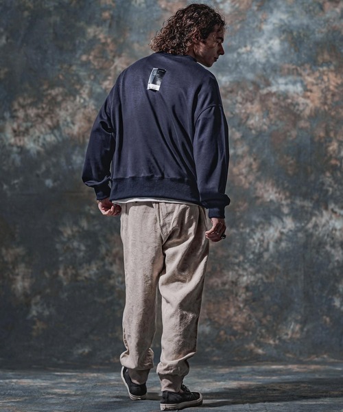 Jih Nunc(ジーヌンク)の「msw1908-TRポンチ刺繍ロゴプルオーバー(JIH-R1231)(スウェット・メンズ・ブラック/ネイビー/グレイッシュベージュ・M/L/S)」の19枚目の写真