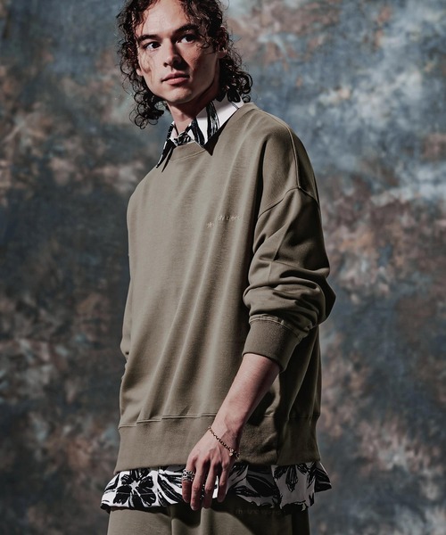 Jih Nunc(ジーヌンク)の「msw1908-TRポンチ刺繍ロゴプルオーバー(JIH-R1231)(スウェット・メンズ・ブラック/ネイビー/グレイッシュベージュ・M/L/S)」の20枚目の写真