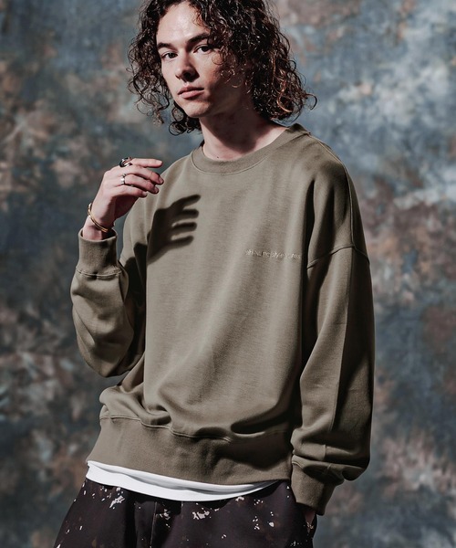 Jih Nunc(ジーヌンク)の「msw1908-TRポンチ刺繍ロゴプルオーバー(JIH-R1231)(スウェット・メンズ・ブラック/ネイビー/グレイッシュベージュ・M/L/S)」の21枚目の写真