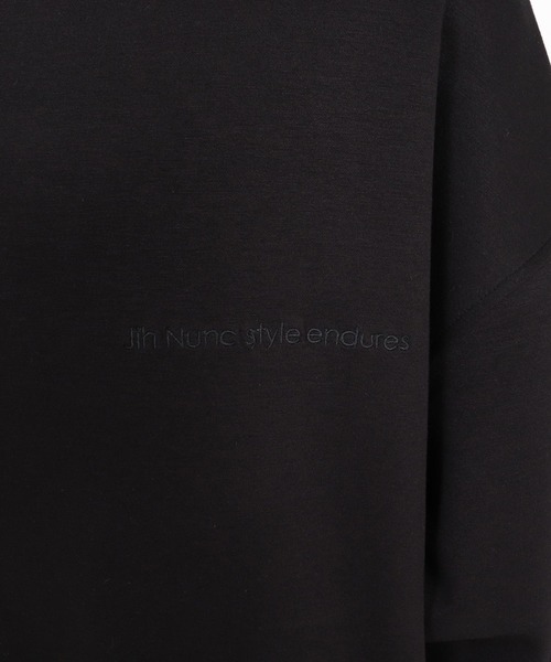 Jih Nunc(ジーヌンク)の「msw1908-TRポンチ刺繍ロゴプルオーバー(JIH-R1231)(スウェット・メンズ・ブラック/ネイビー/グレイッシュベージュ・M/L/S)」の10枚目の写真