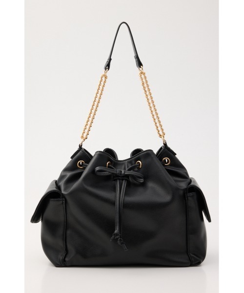 MOUSSY(マウジー)の「【26年AW新作】CHAIN SHOULDER BUCKET バッグ(ショルダーバッグ・レディース・ブラック/キャメル/カーキ・FREE)」の4枚目の写真