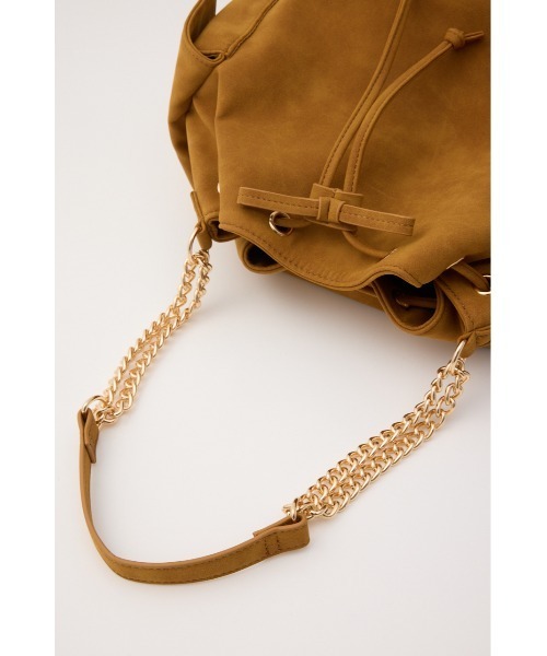 MOUSSY(マウジー)の「【26年AW新作】CHAIN SHOULDER BUCKET バッグ(ショルダーバッグ・レディース・ブラック/キャメル/カーキ・FREE)」の16枚目の写真