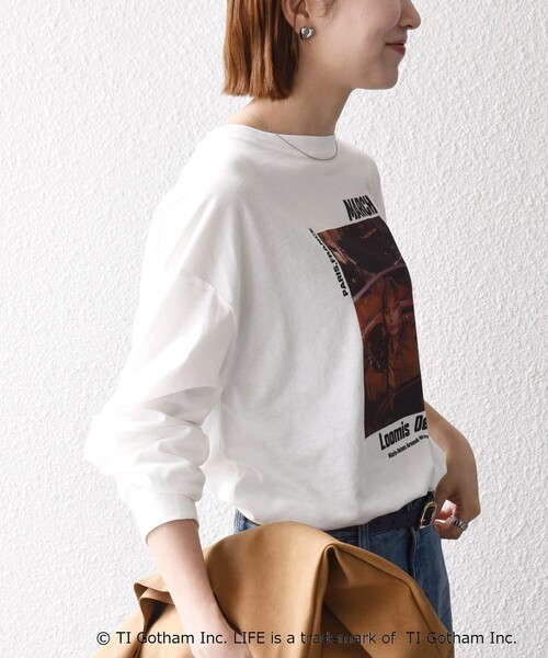 GOOD ROCK SPEED(グッドロックスピード)の「GOOD ROCK SPEED:〈洗濯機可能〉LIFE PC フォト プリント シアー ロンTEE(Tシャツ/カットソー・レディース・ピンク/ホワイト・ONE SIZE)」の7枚目の写真