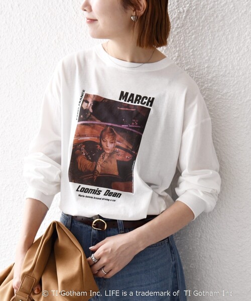 GOOD ROCK SPEED(グッドロックスピード)の「GOOD ROCK SPEED:〈洗濯機可能〉LIFE PC フォト プリント シアー ロンTEE(Tシャツ/カットソー・レディース・ピンク/ホワイト・ONE SIZE)」の12枚目の写真