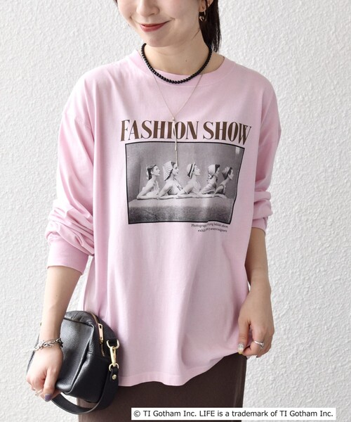 GOOD ROCK SPEED(グッドロックスピード)の「GOOD ROCK SPEED:〈洗濯機可能〉LIFE PC フォト プリント シアー ロンTEE(Tシャツ/カットソー・レディース・ピンク/ホワイト・ONE SIZE)」の19枚目の写真