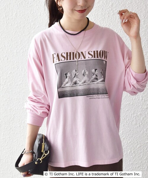 GOOD ROCK SPEED(グッドロックスピード)の「GOOD ROCK SPEED:〈洗濯機可能〉LIFE PC フォト プリント シアー ロンTEE(Tシャツ/カットソー・レディース・ピンク/ホワイト・ONE SIZE)」の20枚目の写真