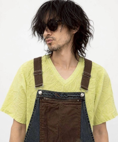 KAMINARI_TOKIO（カミナリトキオ）の「ヴィンテージ配色ポケットオーバーオール（サロペット/オーバーオール・レディース・ブルー・FREE）」の18枚目の写真