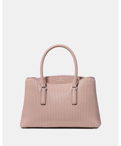 kate spade new york（ケイトスペード ニューヨーク）の「トンプソン ストリート シャイニー キルテッド スモール サッチェル バッグ（ショルダーバッグ・レディース・ピンク・ONESIZE）」の3枚目の写真