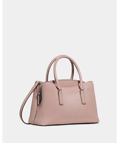 kate spade new york（ケイトスペード ニューヨーク）の「トンプソン ストリート シャイニー キルテッド スモール サッチェル バッグ（ショルダーバッグ・レディース・ピンク・ONESIZE）」の4枚目の写真