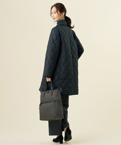 J.PRESS(ジェイプレス)の「2way トート リュック(バックパック/リュック・レディース・ブラック系/グレー系/ダークブラウン系/ネイビー系・F)」の12枚目の写真