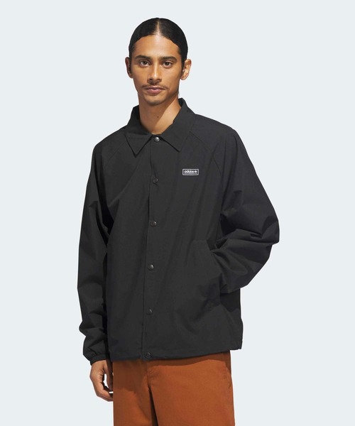 adidas（アディダス）の「スケートボーディング コーチジャケット / アディダスオリジナルス adidas Originals（ブルゾン・メンズ・ブラック・MEDIUM/SMALL/X-LARGE/LARGE/3XL/XX-LARGE/X-SMALL）」の3枚目の写真
