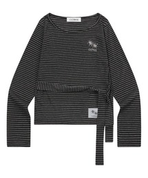 ◇COIRIS◇ブランド直輸入正規品/RAET ストラップ ストライプ 長袖 Tシャツ RAET STRAP STRIPE LONG SLEEVE T