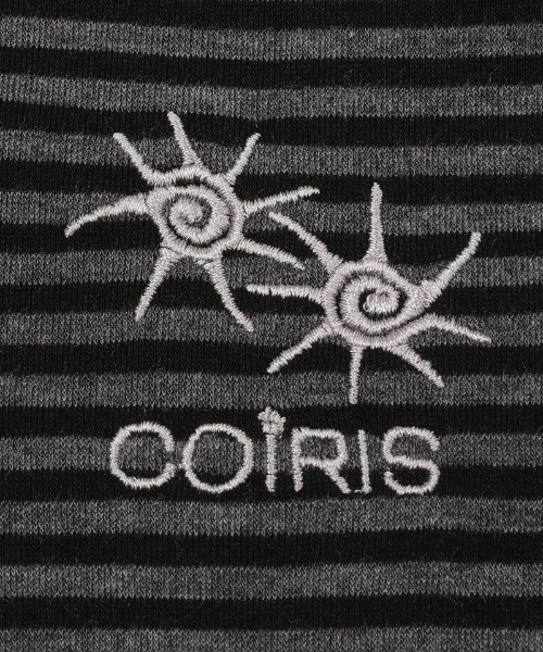 COIRIS(コイリス)の「◇COIRIS◇ブランド直輸入正規品/RAET ストラップ ストライプ 長袖 Tシャツ RAET STRAP STRIPE LONG SLEEVE T(Tシャツ/カットソー・レディース・チャコール/ブラック・FREE)」の6枚目の写真