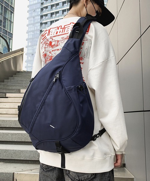 WESTSEA(ウエストシー)の「軽量 大容量 A4収納 ワンショルダーバッグ ボディバッグ(ボディバッグ/ウエストポーチ・メンズ・ネイビー/ブラック・FREE)」の8枚目の写真