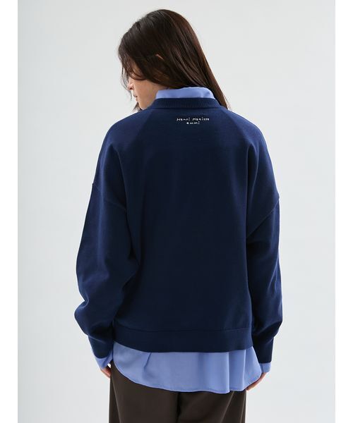 emmi(エミ)の「【Henri Matisse】インターシャニットプルオーバー(ニット/セーター・レディース・アイボリー/ネイビー/レッド・F)」の8枚目の写真