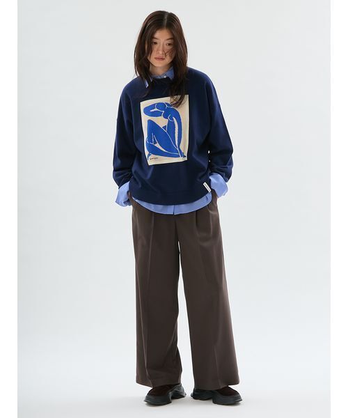 emmi(エミ)の「【Henri Matisse】インターシャニットプルオーバー(ニット/セーター・レディース・アイボリー/ネイビー/レッド・F)」の12枚目の写真