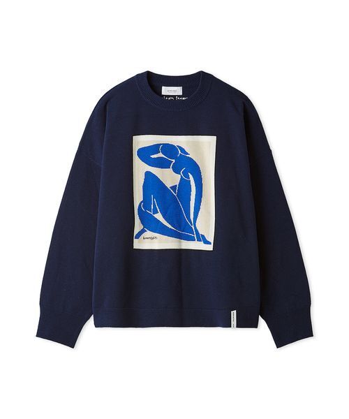 emmi(エミ)の「【Henri Matisse】インターシャニットプルオーバー(ニット/セーター・レディース・アイボリー/ネイビー/レッド・F)」の19枚目の写真