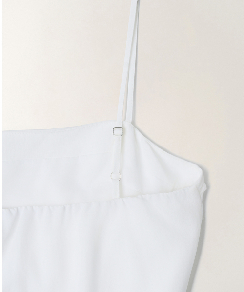 TTUDEMENT(トュードメント)の「SHIRRING SLEEVELESS LONG DRESS_IVORY(ワンピース・レディース・その他・SMALL/MEDIUM)」の5枚目の写真