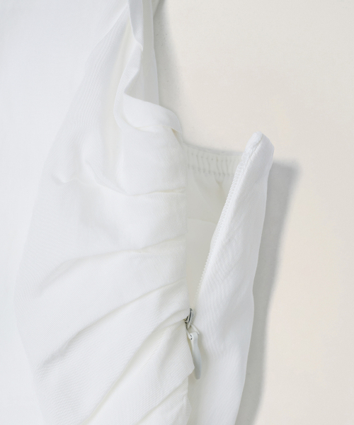 TTUDEMENT(トュードメント)の「SHIRRING SLEEVELESS LONG DRESS_IVORY(ワンピース・レディース・その他・SMALL/MEDIUM)」の6枚目の写真