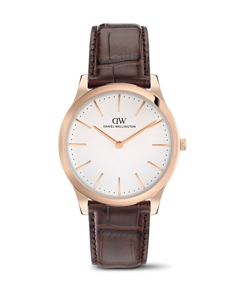 Daniel Wellington(ダニエルウェリントン)の「PATHFINDER Croc 39MM メンズ腕時計 ローズゴールド/シルバー(アナログ腕時計・メンズ・ピンクゴールド/シルバー・39)」の2枚目の写真
