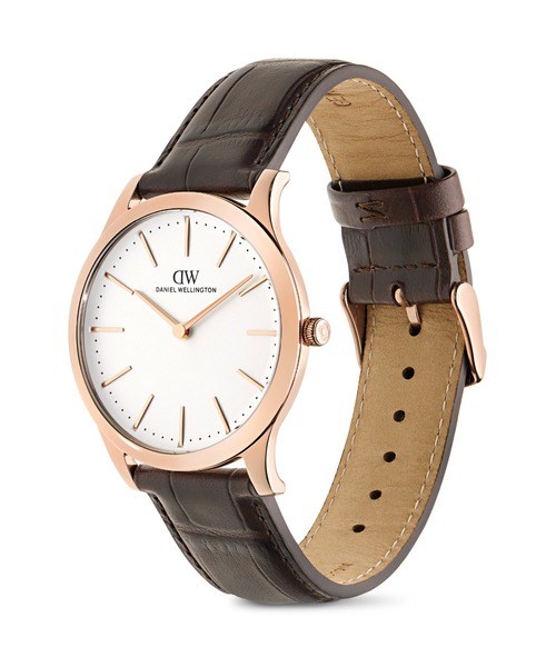 Daniel Wellington(ダニエルウェリントン)の「PATHFINDER Croc 39MM メンズ腕時計 ローズゴールド/シルバー(アナログ腕時計・メンズ・ピンクゴールド/シルバー・39)」の6枚目の写真