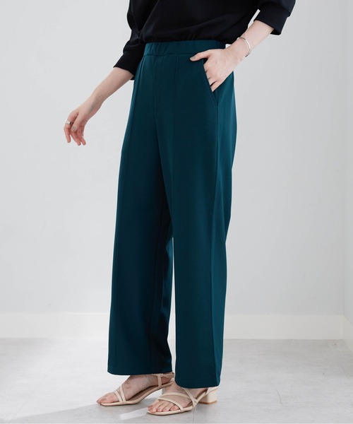 BELLUNA PLUS(ベルーナ)の「ジョーゼット素材ワイドパンツ67丈(その他パンツ・レディース・ブラック/アイボリー/グリーン/レッド・SMALL/MEDIUM/X-LARGE/LARGE)」の16枚目の写真