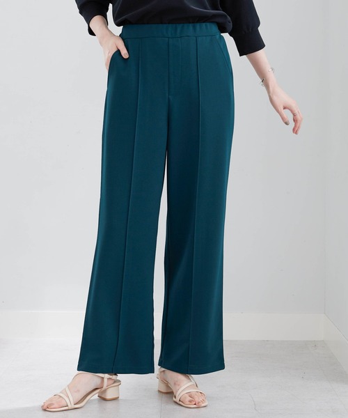 BELLUNA PLUS(ベルーナ)の「ジョーゼット素材ワイドパンツ67丈(その他パンツ・レディース・ブラック/アイボリー/グリーン/レッド・SMALL/MEDIUM/X-LARGE/LARGE)」の15枚目の写真