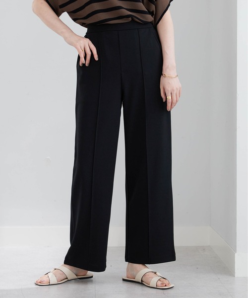 BELLUNA PLUS(ベルーナ)の「ジョーゼット素材ワイドパンツ67丈(その他パンツ・レディース・ブラック/アイボリー/グリーン/レッド・SMALL/MEDIUM/X-LARGE/LARGE)」の10枚目の写真