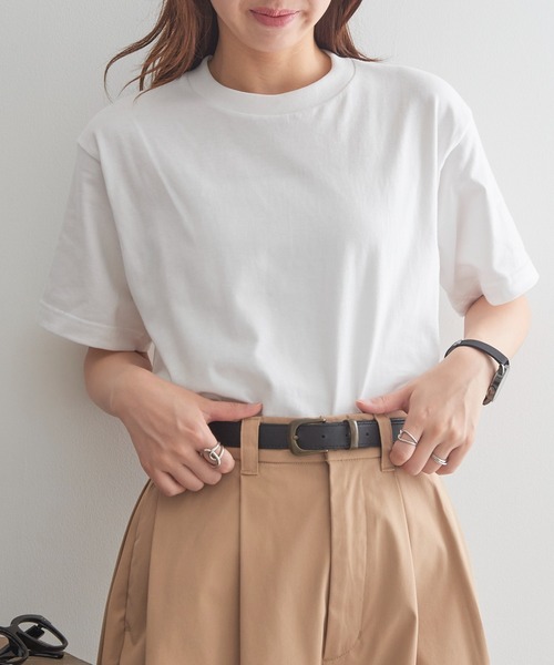 United Athle（ユナイテッドアスレ）の「【United Athle】5.6オンス ボクシー クロップド丈 半袖Tシャツ 短丈 ショート丈  5005（Tシャツ/カットソー・メンズ・ホワイト/ブラック・S/M/L/XL）」の6枚目の写真