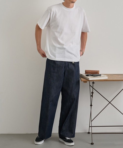 United Athle（ユナイテッドアスレ）の「【United Athle】5.6オンス ボクシー クロップド丈 半袖Tシャツ 短丈 ショート丈  5005（Tシャツ/カットソー・メンズ・ホワイト/ブラック・S/M/L/XL）」の15枚目の写真