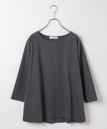 ベーシック8分袖カットソー