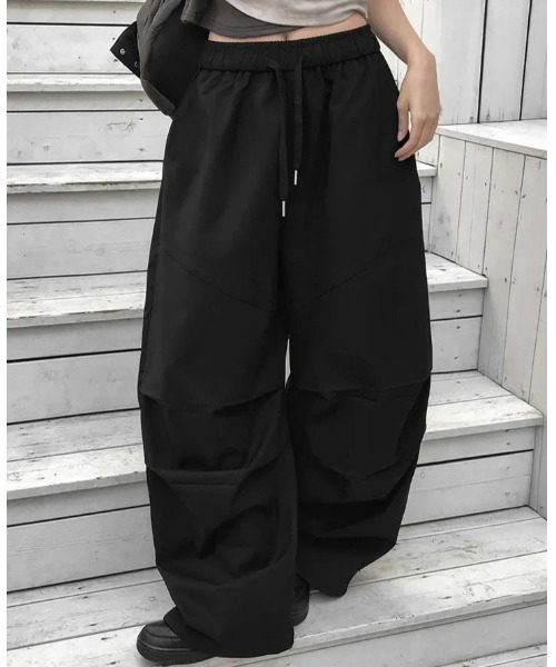FAVORITO(ファヴォリート)の「ドローストリングワイドパンツ(その他パンツ・レディース・ベージュ/グレー/ブラック・F)」の5枚目の写真