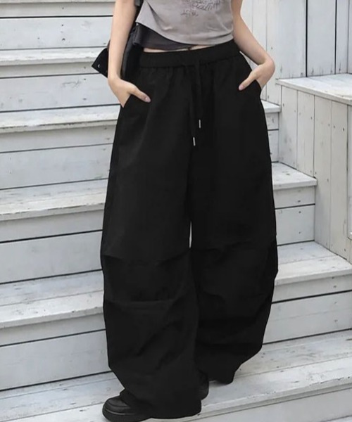 FAVORITO(ファヴォリート)の「ドローストリングワイドパンツ(その他パンツ・レディース・ベージュ/グレー/ブラック・F)」の7枚目の写真