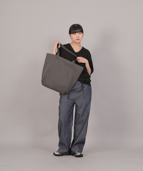 SAINTCREW（セントクルー）の「ビッグサイズトラペーズエコバッグ TBE-163 ダークグレー（エコバッグ/サブバッグ・レディース・その他・フリー）」の9枚目の写真
