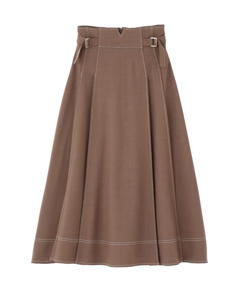 JILL by JILL STUART(ジルバイジルスチュアート)の「サイドベルトバイカラーステッチスカート(スカート・レディース・グレー/ブラウン/ホワイト・SMALL/MEDIUM)」の21枚目の写真