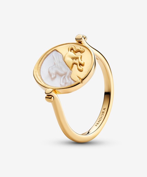 PANDORA(パンドラ)の「ペガサス リバーシブル メダリオン リング(リング・レディース・イエローゴールド・50/48/60/58/56/54/52)」の1枚目の写真