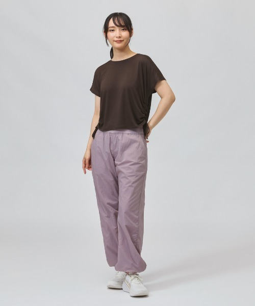 TIGORA(ティゴラ)の「ティゴラ TIGORA ハイウェストジョガーパンツ(その他パンツ・レディース・ライラック/グリーン/ブラック・L/S/M/XL)」の7枚目の写真