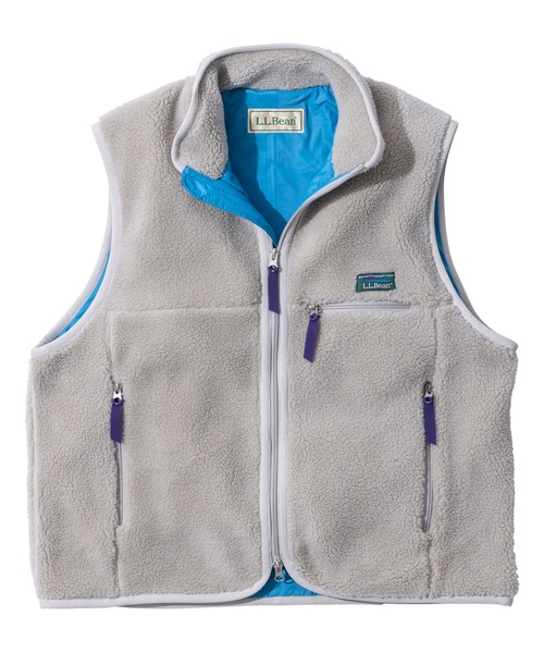 L.L.Bean(エルエルビーン)の「【JAPAN EDITION】トップシャム・ボア・フリース・ベスト(ベスト・レディース・ブラウン/ライトグレー/ライトベージュ/ブルーグリーン・MEDIUM)」の2枚目の写真