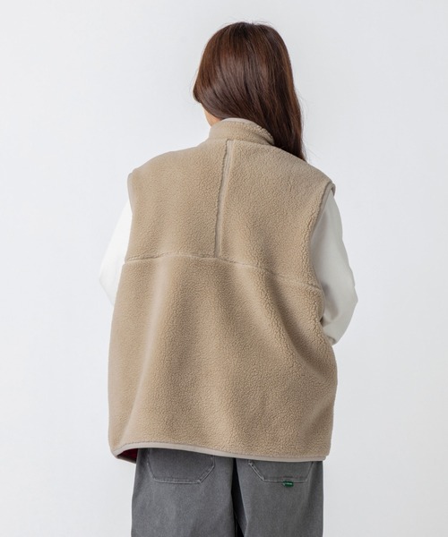 L.L.Bean(エルエルビーン)の「【JAPAN EDITION】トップシャム・ボア・フリース・ベスト(ベスト・レディース・ブラウン/ライトグレー/ライトベージュ/ブルーグリーン・MEDIUM)」の7枚目の写真