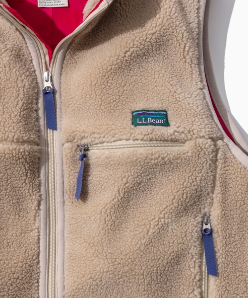 L.L.Bean(エルエルビーン)の「【JAPAN EDITION】トップシャム・ボア・フリース・ベスト(ベスト・レディース・ブラウン/ライトグレー/ライトベージュ/ブルーグリーン・MEDIUM)」の9枚目の写真