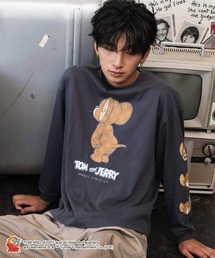 WEGO/【26年秋冬新作】TOM and JERRYグラフィックT(LS)